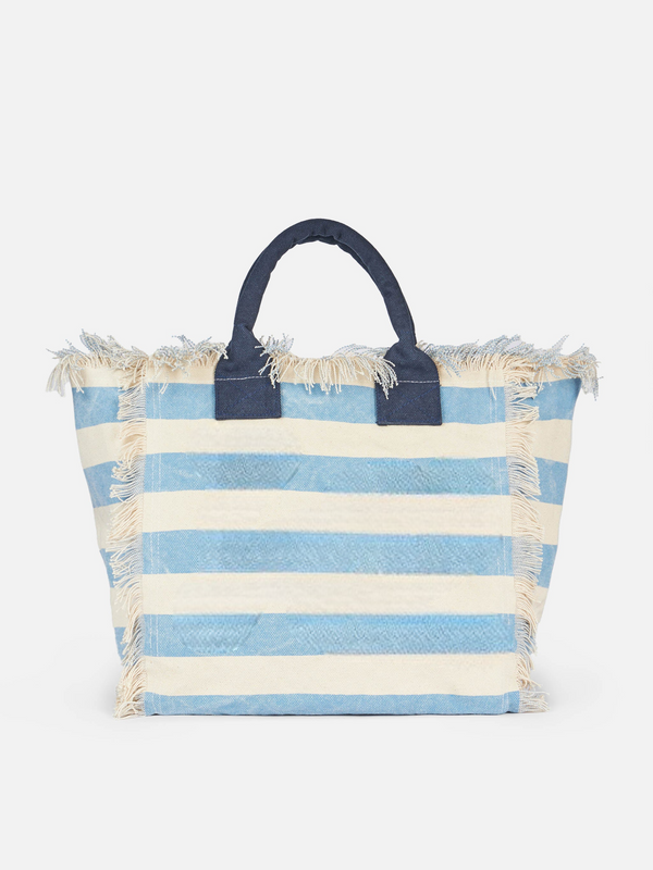 SAC À RAYURES BLEU CIEL