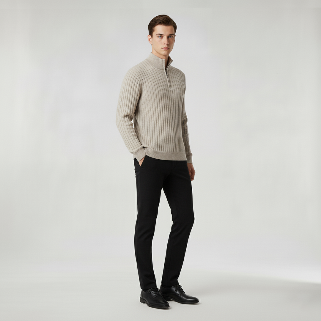 ZERMATT Pullover Collo Alto Mezza Zip