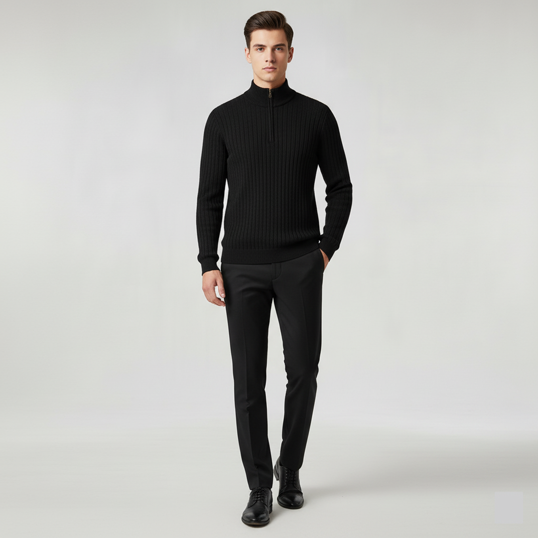 ZERMATT Pullover Collo Alto Mezza Zip