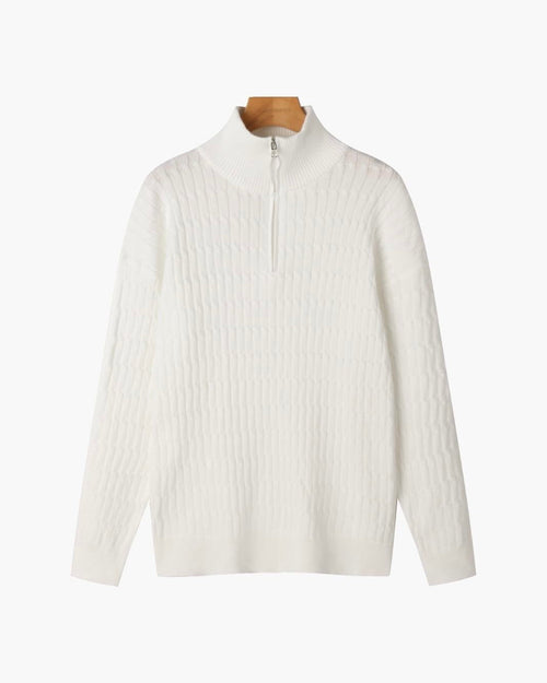 GWANGJU Pullover mit halbem Reißverschluss