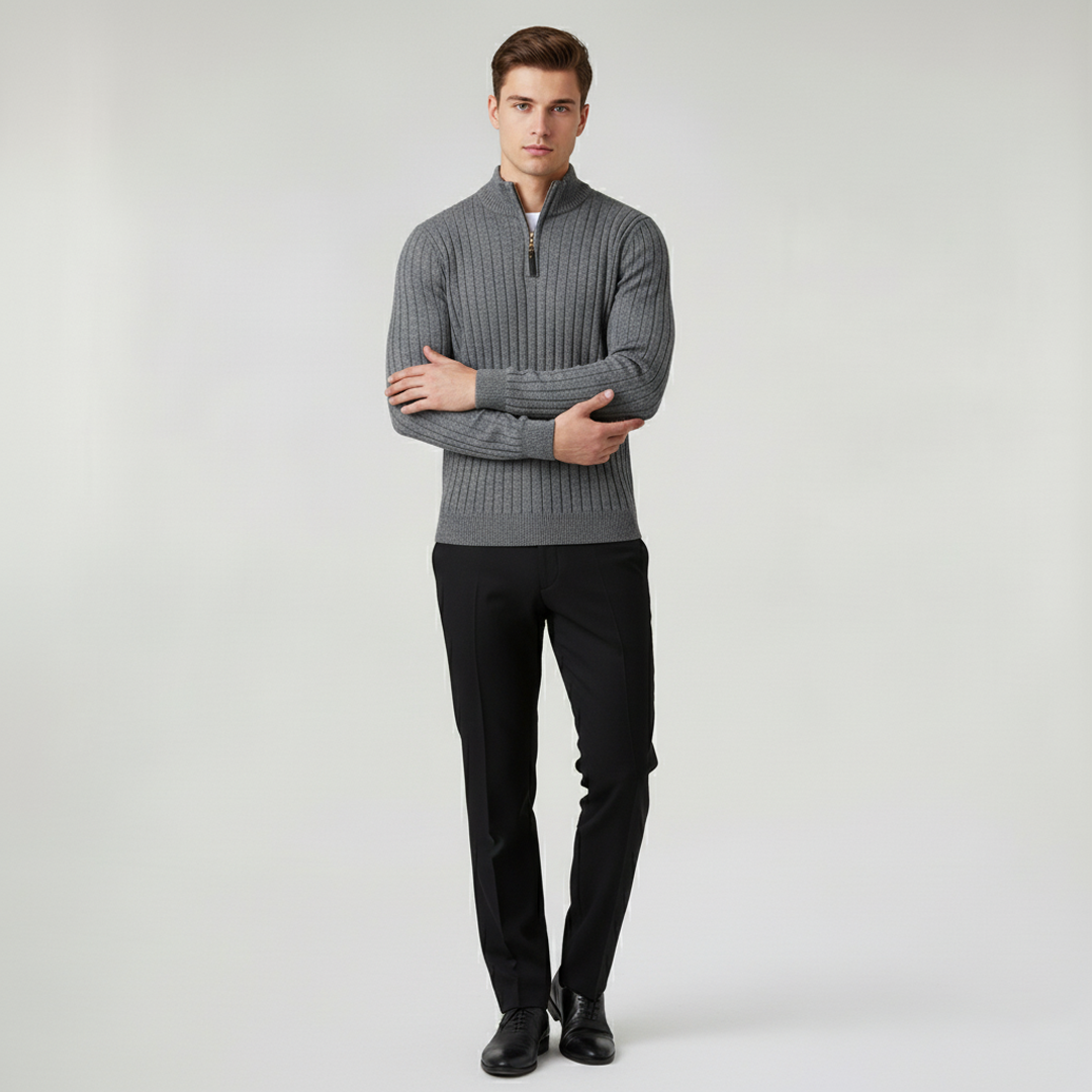 ZERMATT Pullover Collo Alto Mezza Zip