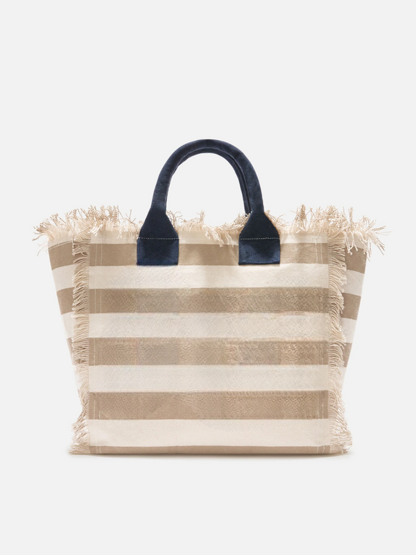 SAC À RAYURES BEIGE