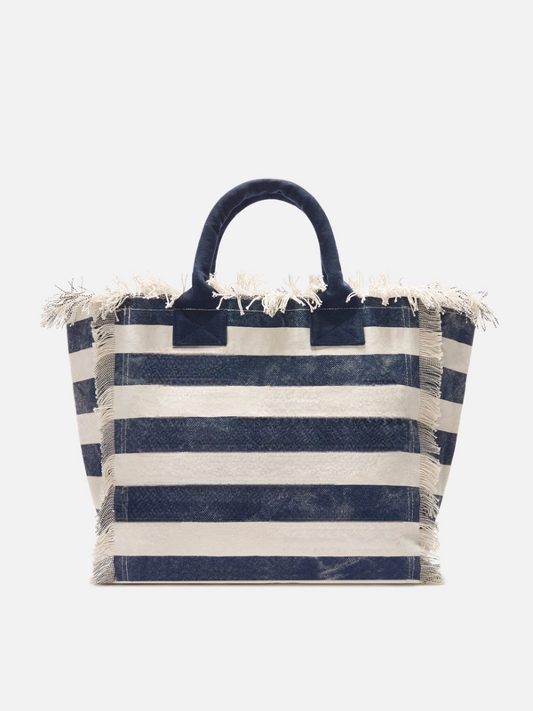 SAC À RAYURES BLEU MARINE